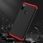 For Samsung Galaxy A11 GKK Three Stage Splicing Full Coverage PC Protective Case(Black Red) - 6