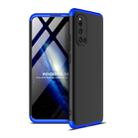 For Vivo V19 (Global Official Version) GKK Three Stage Splicing Full Coverage PC Protective Case(Black Blue) - 1