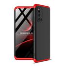 For Vivo V19 (Global Official Version) GKK Three Stage Splicing Full Coverage PC Protective Case(Black Red) - 1