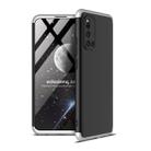 For Vivo V19 (Global Official Version) GKK Three Stage Splicing Full Coverage PC Protective Case(Black Silver) - 1