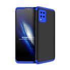 For Xiaomi Mi 10 Lite 5G GKK Three Stage Splicing Full Coverage PC Protective Case(Black Blue) - 1