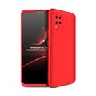 For Xiaomi Mi 10 Lite 5G GKK Three Stage Splicing Full Coverage PC Protective Case(Red) - 1