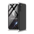 For OnePlus Nord GKK Three Stage Splicing Full Coverage PC Protective Case(Black Silver) - 1