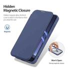 For Samsung Galaxy S25+ 5G DUX DUCIS Skin X Pro Series Magsafe Ring Holder Leather Phone Case(Blue) - 3
