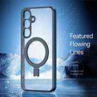 For Samsung Galaxy S25 5G DUX DUCIS Aimo Mag Series MagSafe Ring Holder Frosted Phone Case(Black) - 2