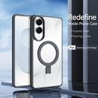 For Samsung Galaxy S25 Edge 5G DUX DUCIS Aimo Mag Series MagSafe Ring Holder Frosted Phone Case(Black) - 3