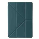 For Lenovo Tab M11 /Xiaoxin Pad 11 2024 Clear Acrylic Deformation Leather Tablet Case(Deep Green) - 2