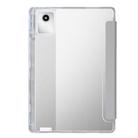 For Lenovo Tab M11 /Xiaoxin Pad 11 2024 Clear Acrylic Deformation Leather Tablet Case(Grey) - 3