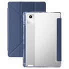 For Lenovo Tab M11 /Xiaoxin Pad 11 2024 Clear Acrylic Deformation Leather Tablet Case(Lavender) - 1