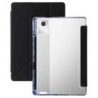 For Lenovo Xiaoxin Pad 11 2025 Clear Acrylic Deformation Leather Tablet Case(Black) - 1