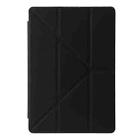 For Lenovo Xiaoxin Pad 11 2025 Clear Acrylic Deformation Leather Tablet Case(Black) - 2