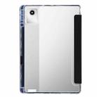 For Lenovo Xiaoxin Pad 11 2025 Clear Acrylic Deformation Leather Tablet Case(Black) - 3
