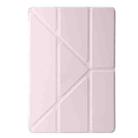 For Lenovo Xiaoxin Pad 11 2025 Clear Acrylic Deformation Leather Tablet Case(Pink) - 2