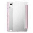 For Lenovo Xiaoxin Pad 11 2025 Clear Acrylic Deformation Leather Tablet Case(Pink) - 3