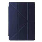 For Lenovo Xiaoxin Pad 11 2025 Clear Acrylic Deformation Leather Tablet Case(Dark Blue) - 2
