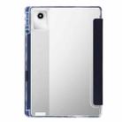 For Lenovo Xiaoxin Pad 11 2025 Clear Acrylic Deformation Leather Tablet Case(Dark Blue) - 3