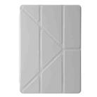 For Lenovo Xiaoxin Pad 11 2025 Clear Acrylic Deformation Leather Tablet Case(Grey) - 2