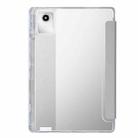 For Lenovo Xiaoxin Pad 11 2025 Clear Acrylic Deformation Leather Tablet Case(Grey) - 3