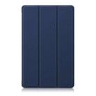 For Honor Pad X9a / X9 Pro Custer Pure Color 3-Fold Leather Tablet Case(Dark Blue) - 2