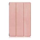 For Honor Pad X9a / X9 Pro Custer Pure Color 3-Fold Leather Tablet Case(Rose Gold) - 2