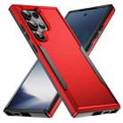 For Samsung Galaxy S24 Ultra 5G Pioneer Armor Heavy Duty PC + TPU Phone Case(Red+Black) - 1