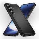 For Samsung Galaxy S24+ 5G Pioneer Armor Heavy Duty PC + TPU Phone Case(Black) - 1