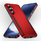 For Samsung Galaxy S24+ 5G Pioneer Armor Heavy Duty PC + TPU Phone Case(Red+Black) - 1