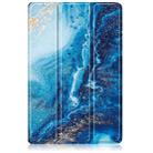 For Honor Pad X8a Custer Painted 3-Fold Leather Tablet Case(Wave) - 2