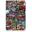 For Honor Pad X8a Custer Painted 3-Fold Leather Tablet Case(Graffiti) - 2