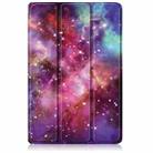 For Honor Pad X8a Custer Painted 3-Fold Leather Tablet Case(Milky Way) - 2