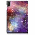 For Honor Pad X8a Custer Painted 3-Fold Leather Tablet Case(Milky Way) - 3