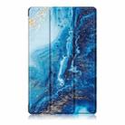 For Honor Pad X9a / X9 Pro Custer Painted 3-Fold Leather Tablet Case(Wave) - 2