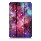 For Honor Pad X9a / X9 Pro Custer Painted 3-Fold Leather Tablet Case(Milky Way) - 2