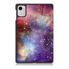 For Honor Pad X9a / X9 Pro Custer Painted 3-Fold Leather Tablet Case(Milky Way) - 3