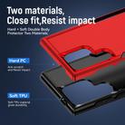 For Samsung Galaxy S24 Ultra 5G Pioneer Armor Heavy Duty PC + TPU Phone Case with Holder(Red+Black) - 3