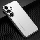 For Samsung Galaxy S24 5G Frosted Metal Phone Case(Silver) - 1