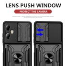 For Motorola Moto G14 Sliding Camshield TPU+PC Phone Case with Card Slot(Blue) - 3