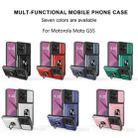 For Motorola Moto G55 Sliding Camshield TPU+PC Phone Case with Card Slot(Black) - 2