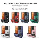 For Motorola Moto G75 Sliding Camshield TPU+PC Phone Case with Card Slot(Red) - 2