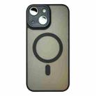 For iPhone 15 MagSafe Skin Feel Phone Case with Lens Film(Black) - 1