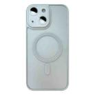 For iPhone 15 Skin Feel MagSafe Phone Case with Lens Film(White) - 1