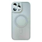 For iPhone 13 Pro Max MagSafe Skin Feel Phone Case with Lens Film(White) - 1