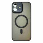 For iPhone 12 MagSafe Skin Feel Phone Case with Lens Film(Black) - 1