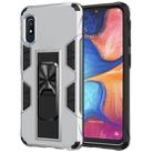 For Samsung Galaxy A10e Soldier Armor Shockproof TPU + PC Magnetic Protective Case with Holder(Silver) - 1