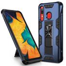 For Samsung Galaxy A30 / A20 Soldier Armor Shockproof TPU + PC Magnetic Protective Case with Holder(Blue) - 1