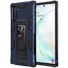 For Samsung Galaxy Note10 Soldier Armor Shockproof TPU + PC Magnetic Protective Case with Holder(Blue) - 1