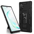 For Samsung Galaxy Note10+ Soldier Armor Shockproof TPU + PC Magnetic Protective Case with Holder(Black) - 1