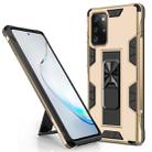 For Samsung Galaxy Note20 Soldier Armor Shockproof TPU + PC Magnetic Protective Case with Holder(Gold) - 1