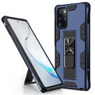 For Samsung Galaxy Note20 Soldier Armor Shockproof TPU + PC Magnetic Protective Case with Holder(Blue) - 1