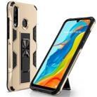 For Huawei P30 Lite Soldier Armor Shockproof TPU + PC Magnetic Protective Case with Holder(Gold) - 1